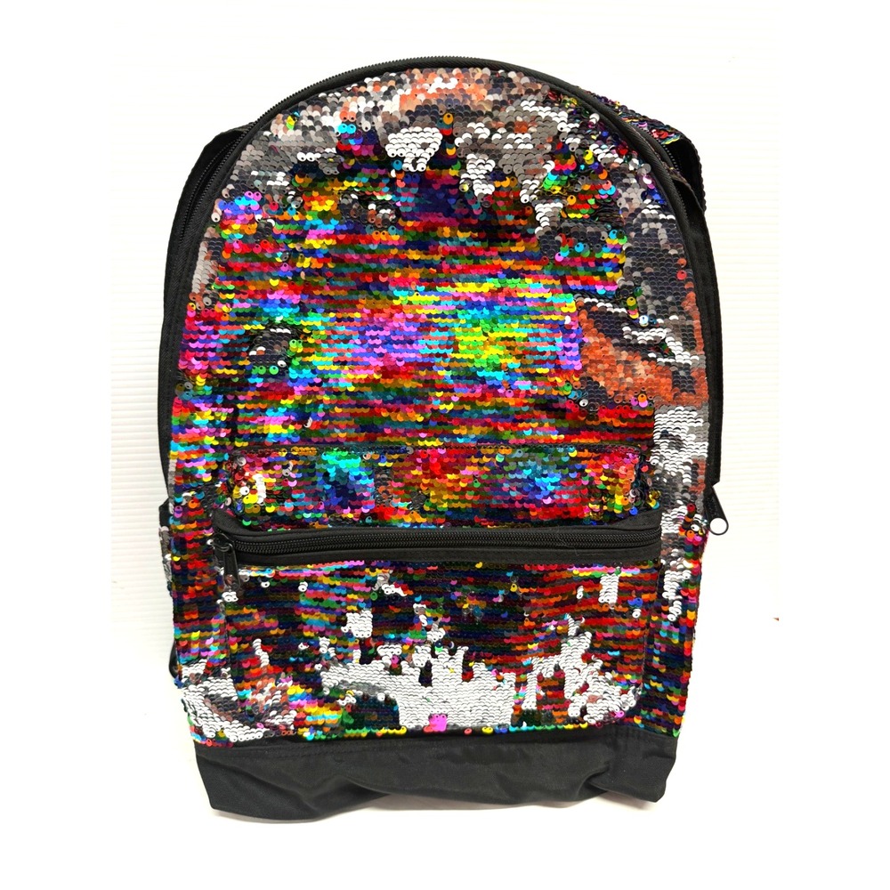 Victoria's Secret VS PINK Fashion Show Sequin Campus Backpack REVERSE SEQUIN